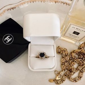 Heart-shaped Genuine Blue Sapphire Ring